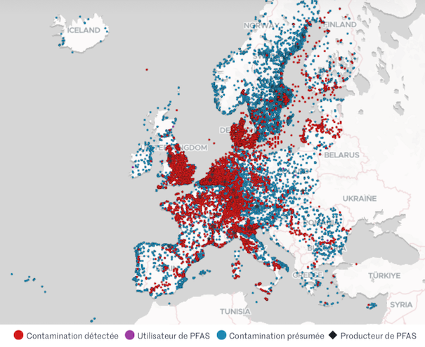 Présence des PFAS en France